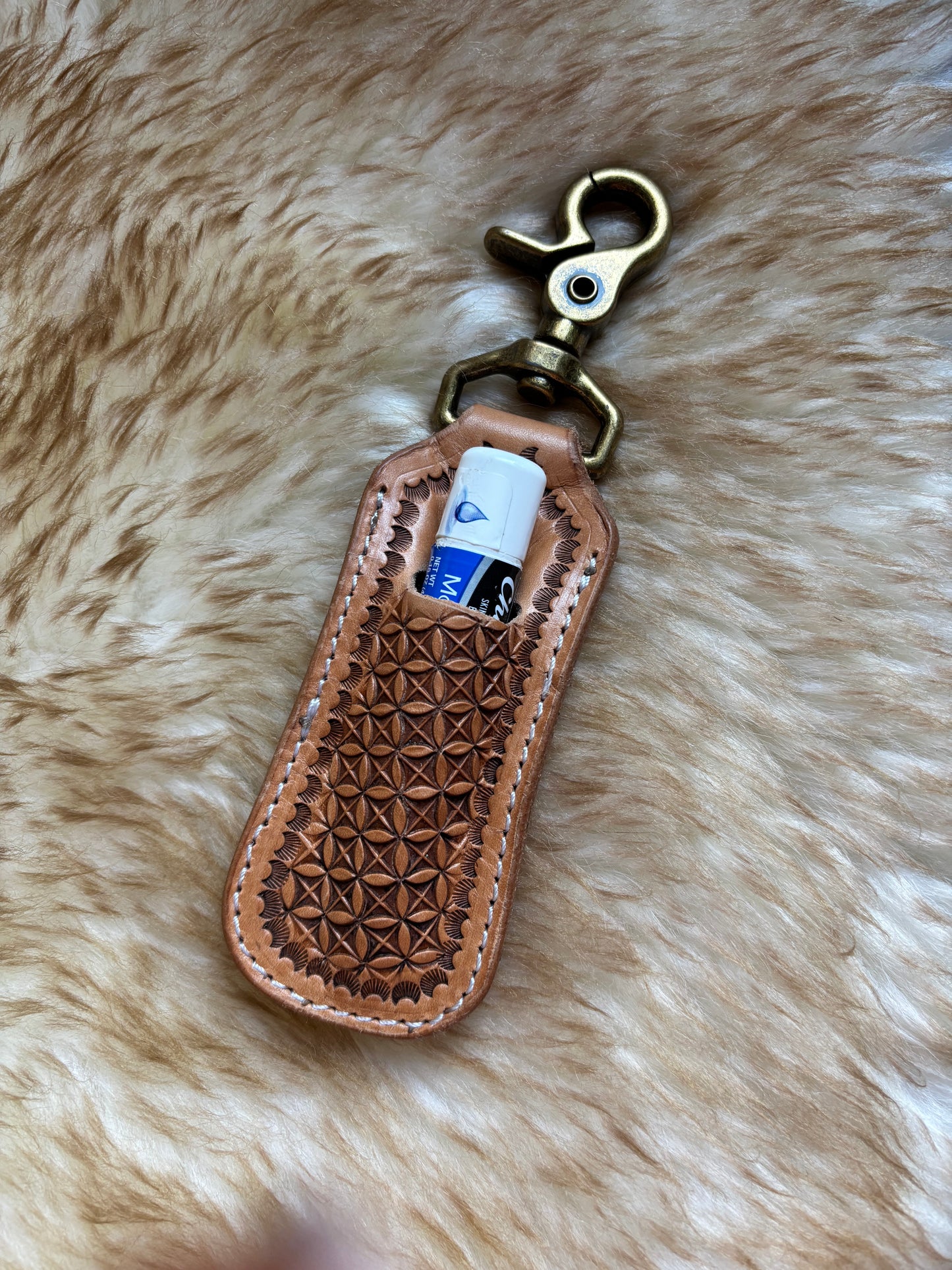 Leather Chapstick Holder