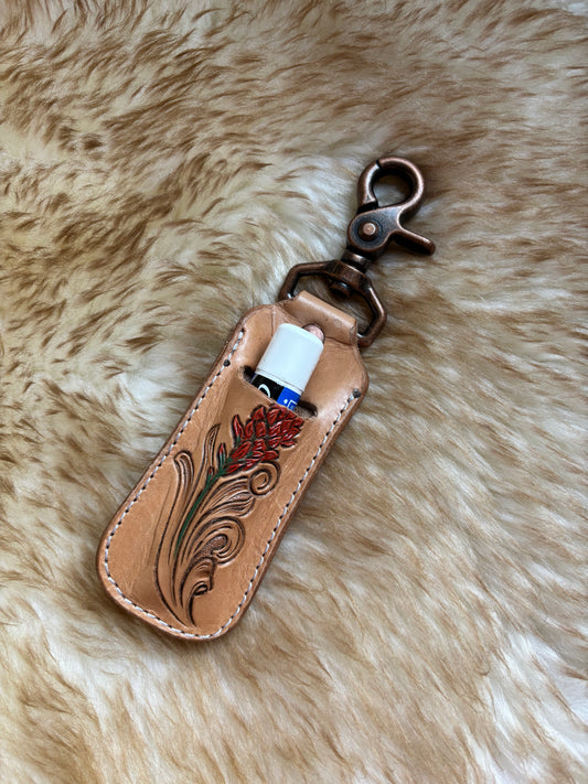 Leather Chapstick Holder