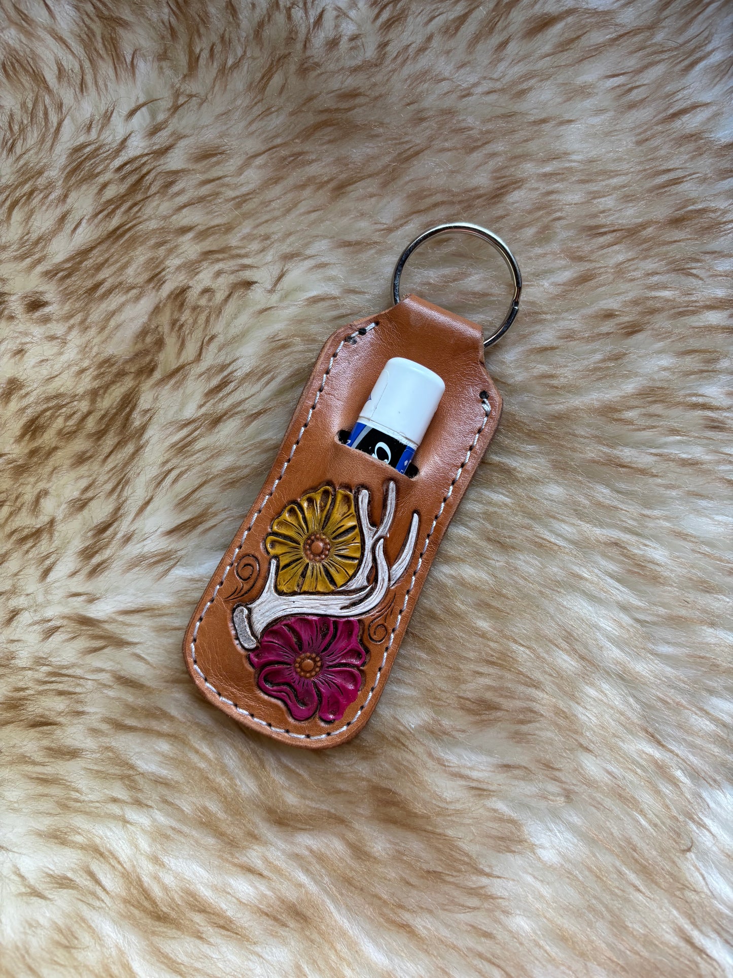 Leather Chapstick Holder