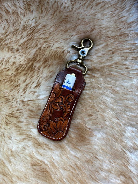 Leather Chapstick Holder