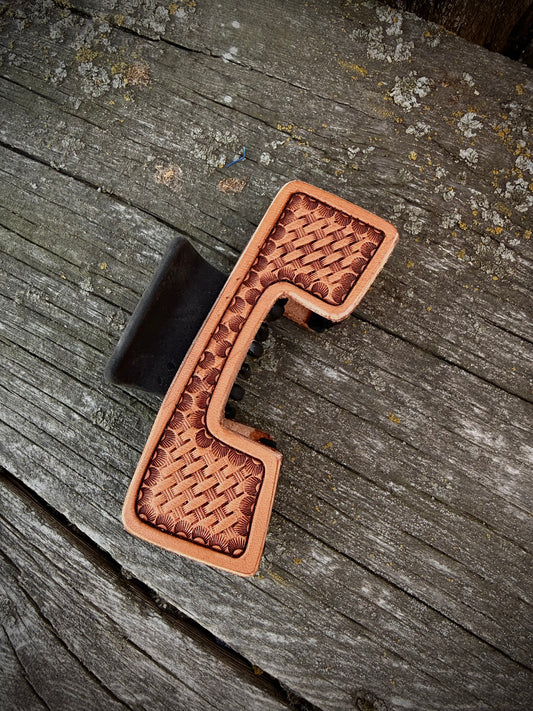 Leather Hat Claw Clip